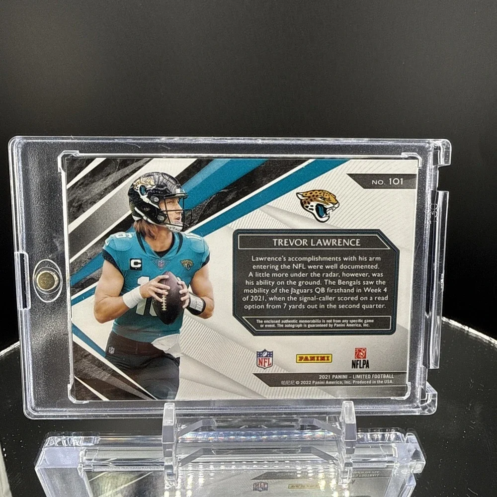 Trevor Lawrence 2021 Jaguars Panini Limited 3 Color RPA AUTO RC /25 SSP
